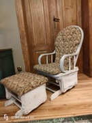 fatel bujany z podnóżkiem Art Deco