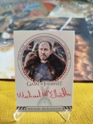 Michael McElhatton - Gra o tron - karta - autograf