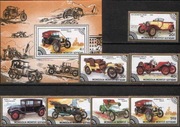 MONGOLIA 1986/Zabytkowe samochody./7zn+Bl... niekasowane