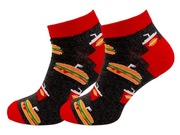 Skarpety Skarpetki Męskie Kolorowe Śmieszne Bawełniane Stopki Wzory 