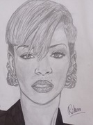 Rihanna portret A4 