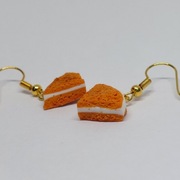 Kolczyki ciasto dyniowe ręcznie robione 