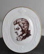 Porcelanowa plakieta Mozart Miśnia Meissen
