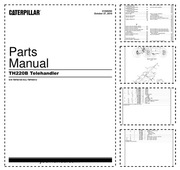 CAT TH220B Telescopic Handler Parts Manual Katalog części schematy budowy