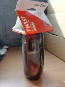 Bidon TWIST 590 czarny transp. + baza