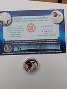 Systemy Solarne Saturn Ag.14,14g.proba 925 32mm.mennicze certyfikat