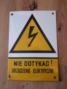 Tabliczka PRL retro loft - nie dotykać  