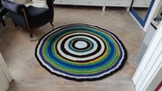 Dywan okrągły rękodzieło, 151 cm