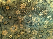 Tkanina jedwab naturalny, gruby zielony