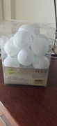 Lampki cotton balls LED – białe, 20 kulek