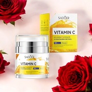 Krem rozjaśniający z witaminą C, 3x Niacinamide, Q10, Retinol