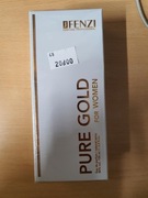 PERFUMY JFENZI PURE GOLD DAMSKIE 100ML, AMBRA, BIAŁE KWIATY I SANDAŁOWIEC