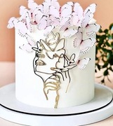 Topper na tort - Twarz kobiety