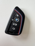 Silikonowe etui pokrowiec na kluczyk BMW M Power czarne, wzór plaster miodu