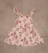 Opis! Sukienka w kwiaty róże bawełniana kwiatowa sukienka Little Kids 104