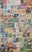PODKŁADKI POD PIWO, 90szt. STARE KOLEKCJONERSKIE