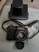 Aparat analogowy Zenit 11 plus obiektyw Helios 44m-4 58mm f/2 – retro Zsrr