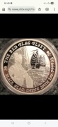 ONE DOLLAR TUVALU 2021 "BLACK FLAG" SREBRO 999 UNCJA UNC