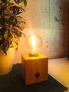 Lampka Drewniana - Rustykalny Styl