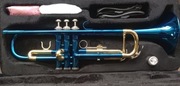 Trąbka Bb niebieska - NOWA sprawdzona 100% WARTO! + Gratisy