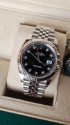 Rolex Datejust 41 mm Black Diamond Dial Jubilee Full Set