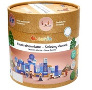 NOWE klocki Elefun Śnieżny Zamek drewniane pudełko