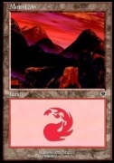 Mountain (V.3) Magic: the Gathering MtG