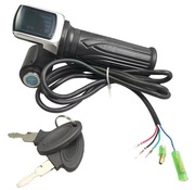 Manetka rączka gazu do ze stacyjką wskaźnikiem 60V diodami przyspieszenia