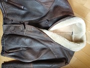 Kurtka skórzana kożuch XXL skóra owcza pilotka vintage aviator j. ochnik 
