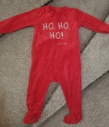 świąteczne śpioszk w rozm 80/84 ciepłe, welurowe. 