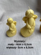 Naturalna świeca do modlitwy i medytacji ręcznie robiona - anioł 6,5cm
