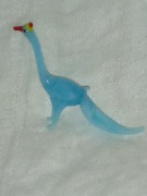 Ręcznie wykonana figurka szklany paw