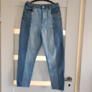 Pageone fajne dwukolorowe jeansy boyfrend 158