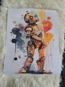 Nowy plakat na płótnie 30x40cm z filmu Gwiezdne Wojny Star Wars 