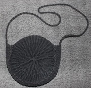 Pleciona okragła torebka na ramię