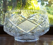 Kryształowa misa, duża owocarka miska prl retro kryształy  vintage