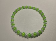 Będę perłowa zielona w plastiku