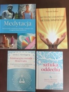 4, jak-nowe, książeczki z technikami relaksacyjnymi