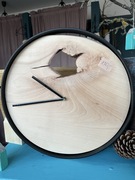 Zegar ścienny duży loft drewniany