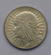 5 złotych 1933 rok Głowa Kobiety