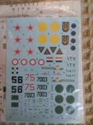 Kalkomania do MiG-25 1/72  HI-DECAL LINE