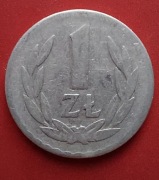Moneta 1 złoty 1957 r. PRL (Al)