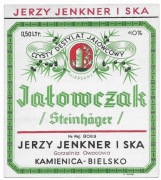 Etykieta na alkohol, JAŁOWCZAK, Kamienica-Bielsko, Jenkner