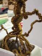 rękodzieło z drutu drzewko szczęścia bonsai prezent duże dekoracja