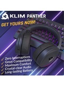 KLIM Panther bezprzewodowy zestaw słuchawkowy do gier PS4 PS5 PC,