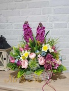 Stroik wiosenny do domu, na grób, cmentarz