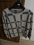 Bluzka sweter M/L popiel