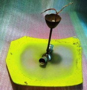 Lampa sufitowa żyrandol w stylu vintage, lata 60 RETRO, PRL