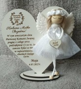 PREZENT PODZIĘKOWANIE DLA RODZICÓW CHRZESTNYCH DZIADKÓW KOMUNIA ŚWIĘTA  IHS