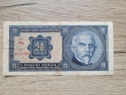 20 Koron 1926 r. Czechosłowacja 